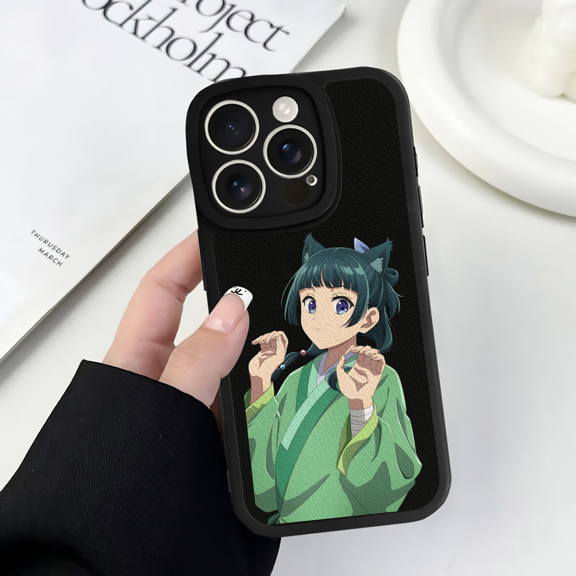 薬屋のひとりごと The Apothecary Diaries 【iPhone 16シリーズ対応】シリコンスマホケース（レザー調） 材質：シリコン